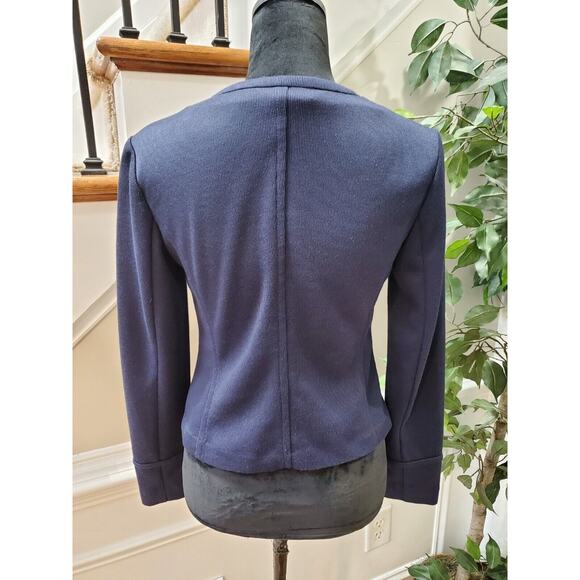Loft Women's Blue Polyester Long Sleeve Buttons Front Cardigan Size X-Small - Picture 3 of 12